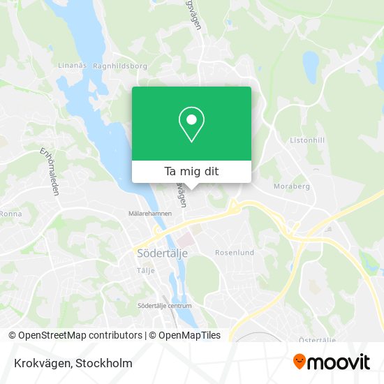 Krokvägen karta