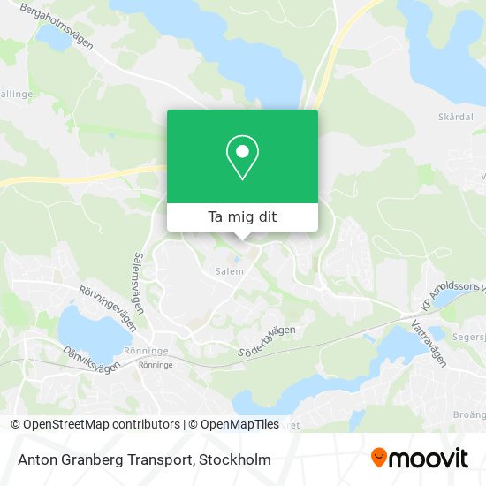 Anton Granberg Transport karta
