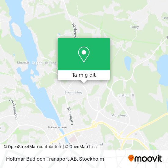 Holtmar Bud och Transport AB karta