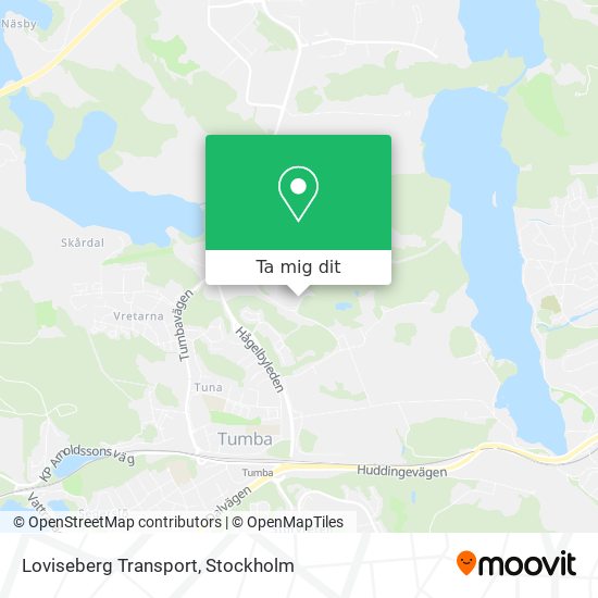 Loviseberg Transport karta