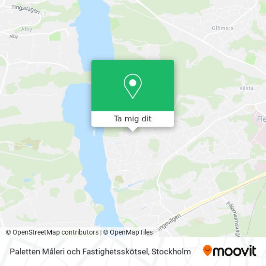 Paletten Måleri och Fastighetsskötsel karta