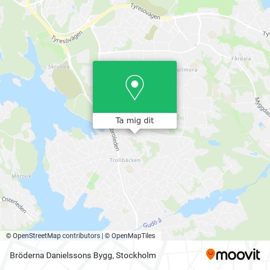 Bröderna Danielssons Bygg karta