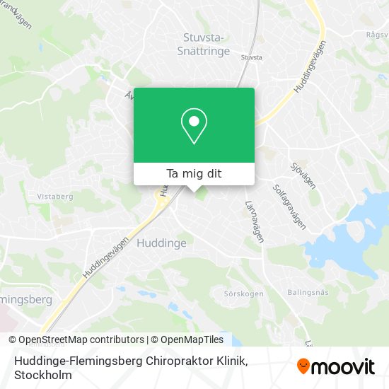 Huddinge-Flemingsberg Chiropraktor Klinik karta