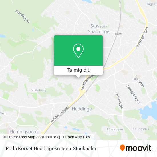 Röda Korset Huddingekretsen karta