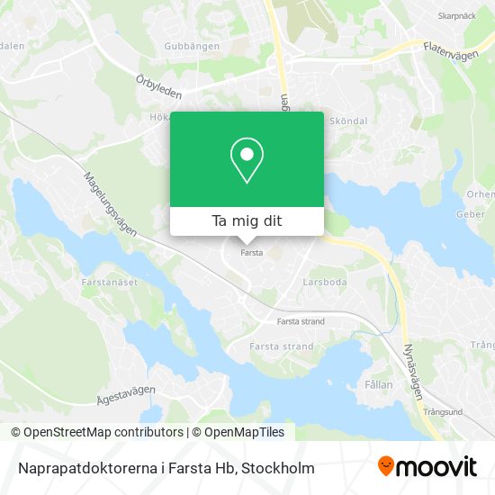 Naprapatdoktorerna i Farsta Hb karta