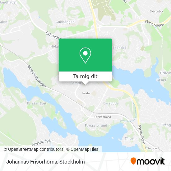 Johannas Frisörhörna karta