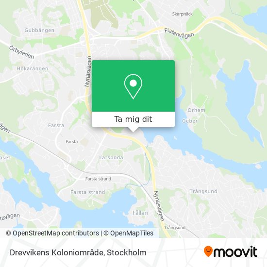 Drevvikens Koloniområde karta