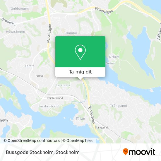 Bussgods Stockholm karta