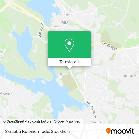 Skrubba Koloniområde karta