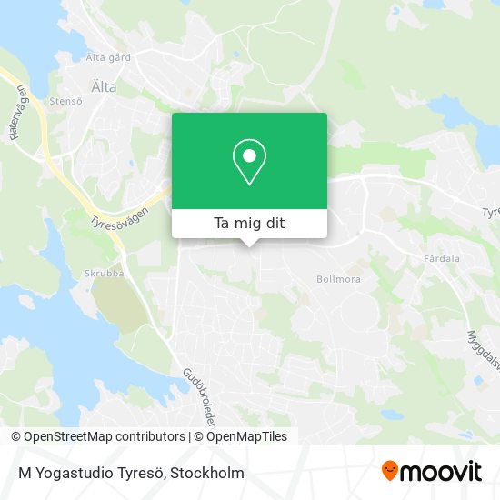 M Yogastudio Tyresö karta