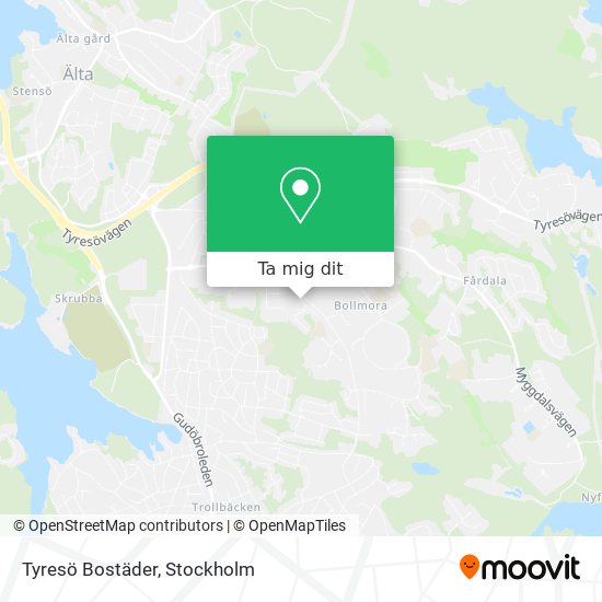 Tyresö Bostäder karta