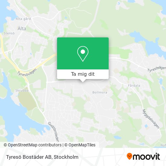 Tyresö Bostäder AB karta