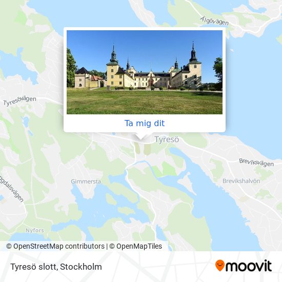 Tyresö slott karta