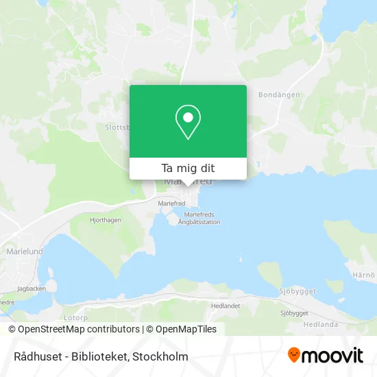 Rådhuset - Biblioteket karta