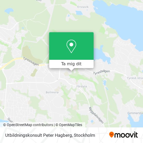 Utbildningskonsult Peter Hagberg karta
