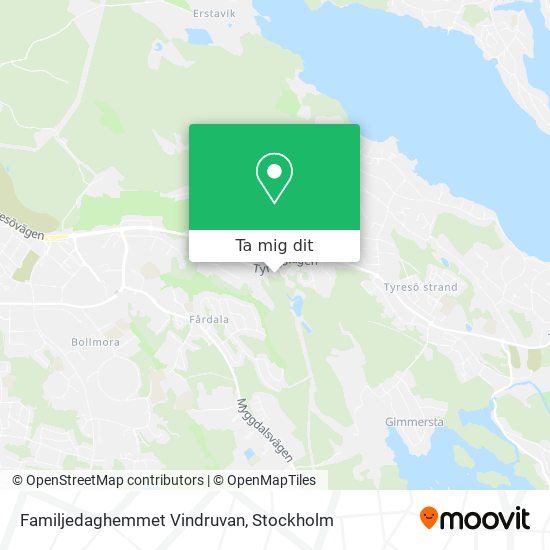 Familjedaghemmet Vindruvan karta