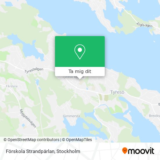 Förskola Strandpärlan karta