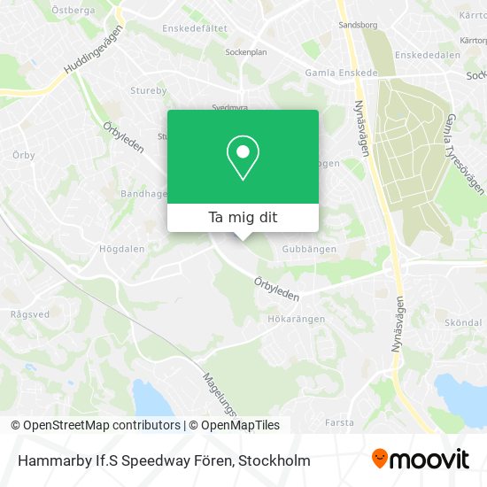 Hammarby If.S Speedway Fören karta