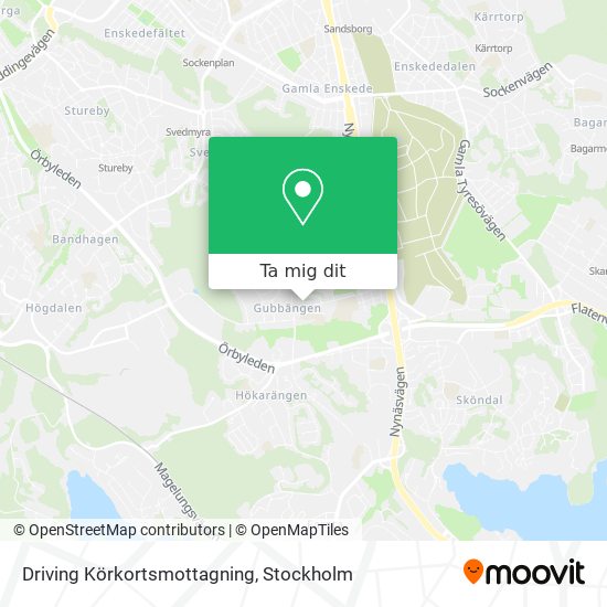 Driving Körkortsmottagning karta