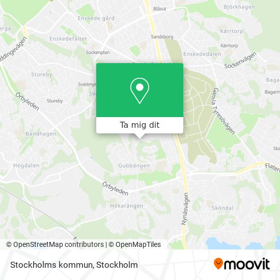 Stockholms kommun karta