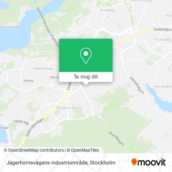 Jägerhornsvägens industriområde karta