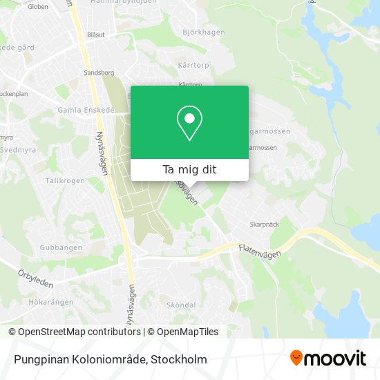 Pungpinan Koloniområde karta