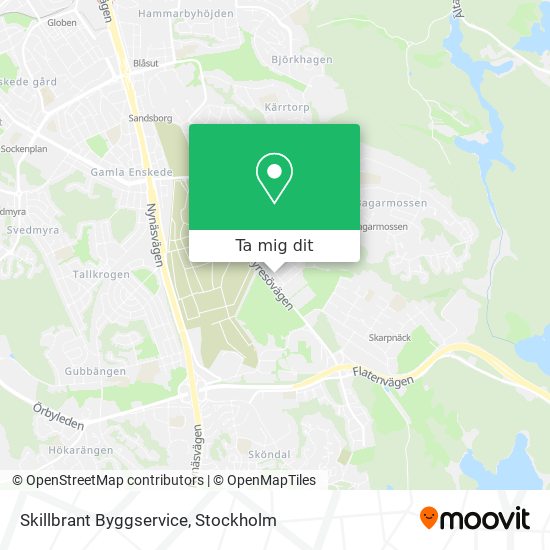 Skillbrant Byggservice karta