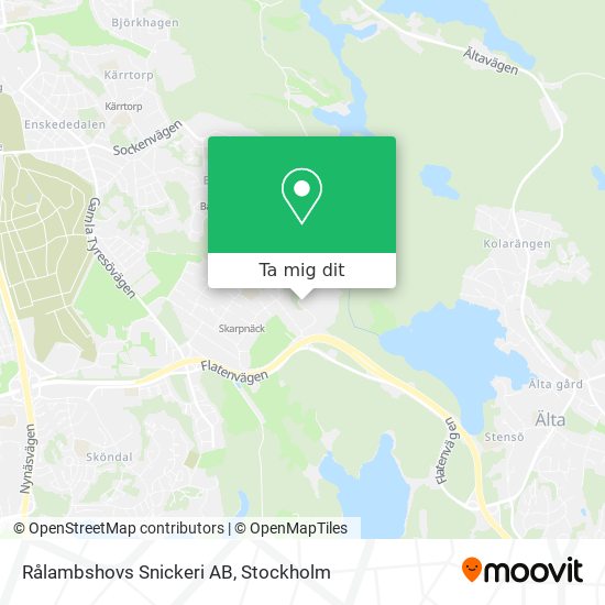 Rålambshovs Snickeri AB karta