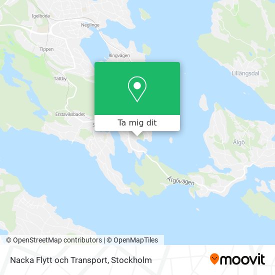 Nacka Flytt och Transport karta