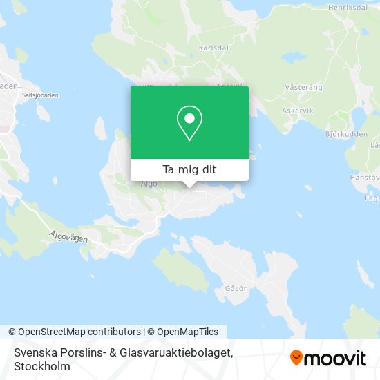 Svenska Porslins- & Glasvaruaktiebolaget karta