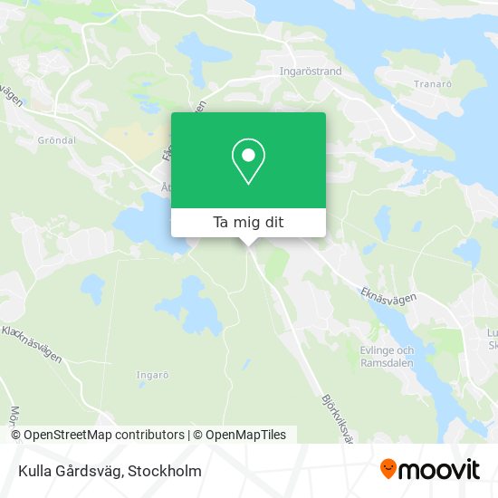 Kulla Gårdsväg karta