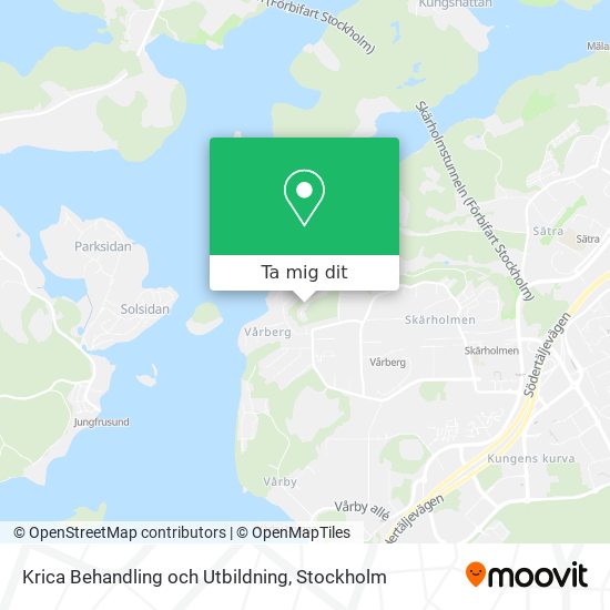 Krica Behandling och Utbildning karta