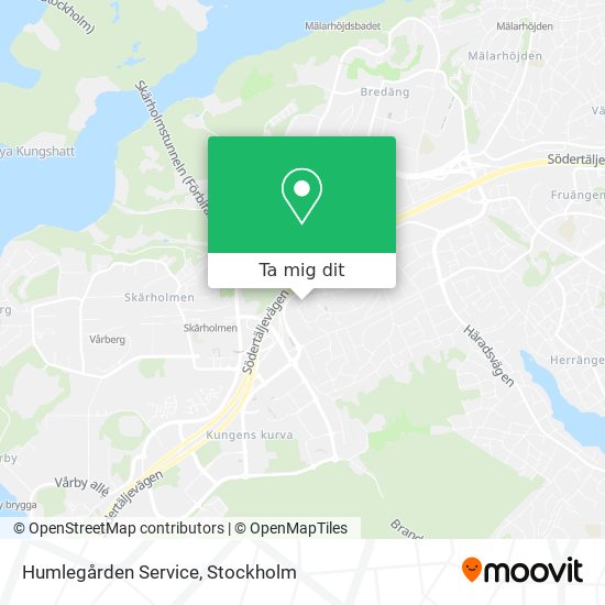 Humlegården Service karta