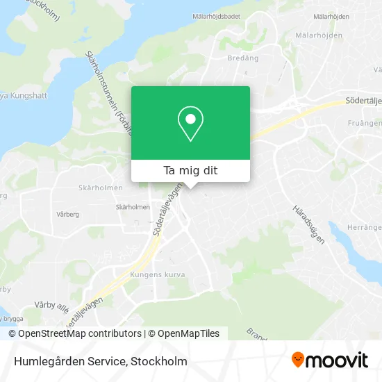 Humlegården Service karta