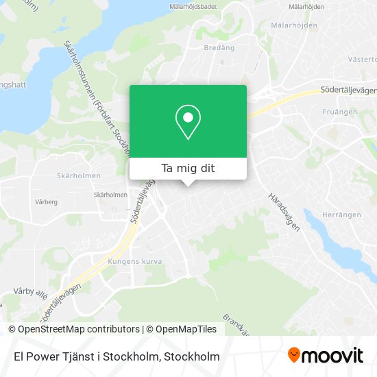 El Power Tjänst i Stockholm karta