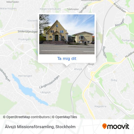 Älvsjö Missionsförsamling karta