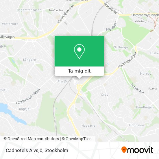 Cadhotels Älvsjö karta