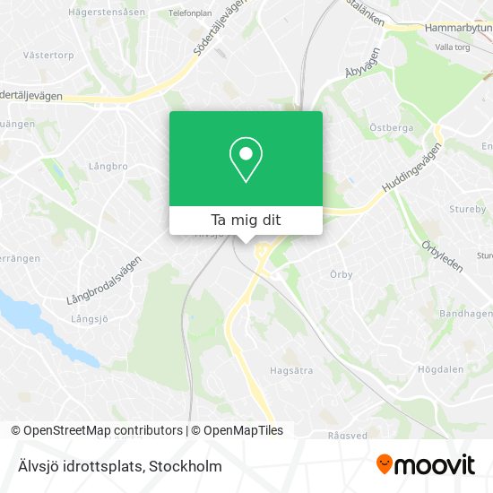 Älvsjö idrottsplats karta
