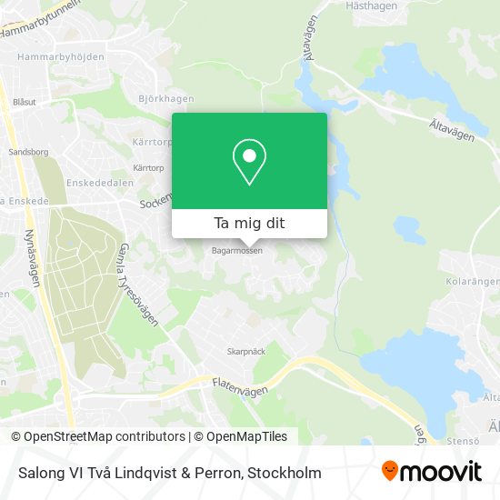 Salong VI Två Lindqvist & Perron karta