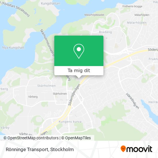 Rönninge Transport karta