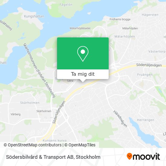 Södersbilvård & Transport AB karta