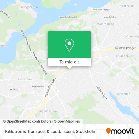 Kihlströms Transport & Lastbilscent karta