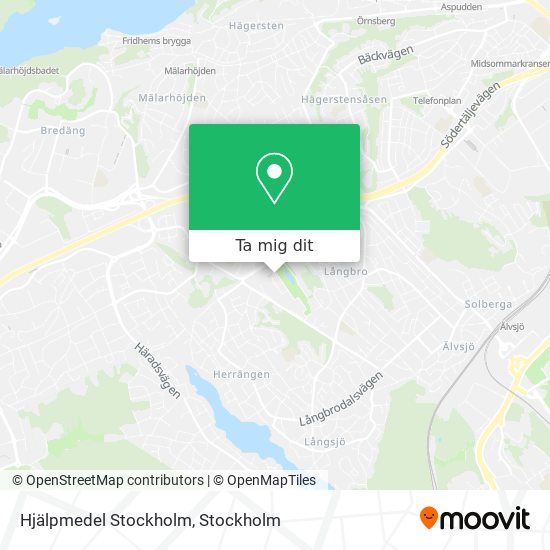 Hjälpmedel Stockholm karta