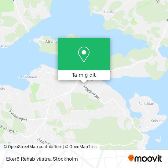 Ekerö Rehab västra karta