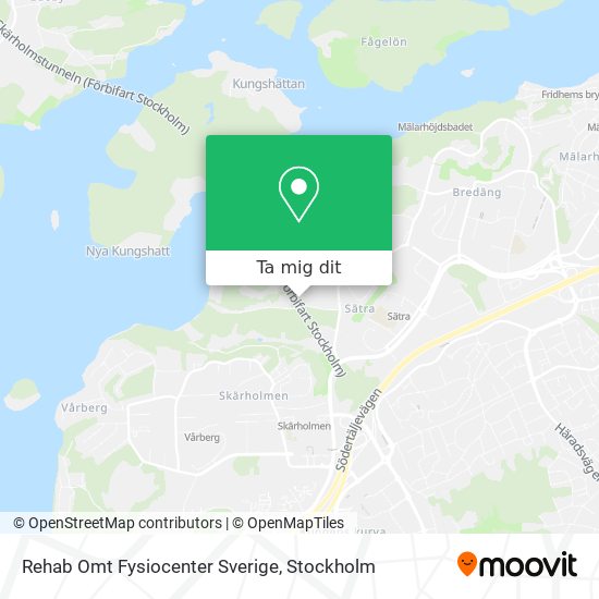 Rehab Omt Fysiocenter Sverige karta