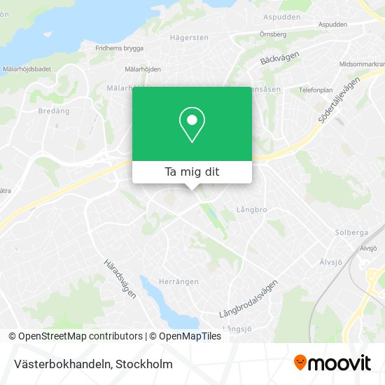 Västerbokhandeln karta