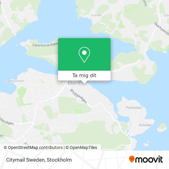 Citymail Sweden karta