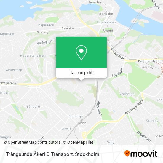 Trångsunds Åkeri O Transport karta