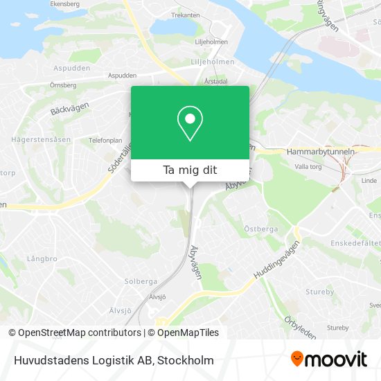 Huvudstadens Logistik AB karta