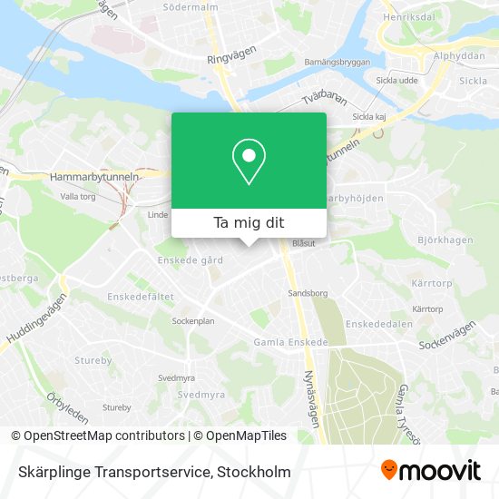 Skärplinge Transportservice karta